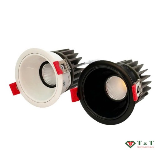 Đèn âm trần chỉnh hướng 7W tròn mẫu DCP