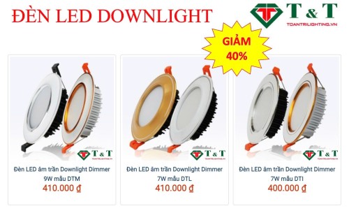 ĐÈN LED CÁC LOẠI SALE 45% MẪU NEW thumb