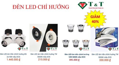 ĐÈN LED CÁC LOẠI SALE 45% MẪU NEW thumb