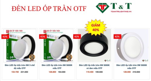ĐÈN LED CÁC LOẠI SALE 45% MẪU NEW thumb