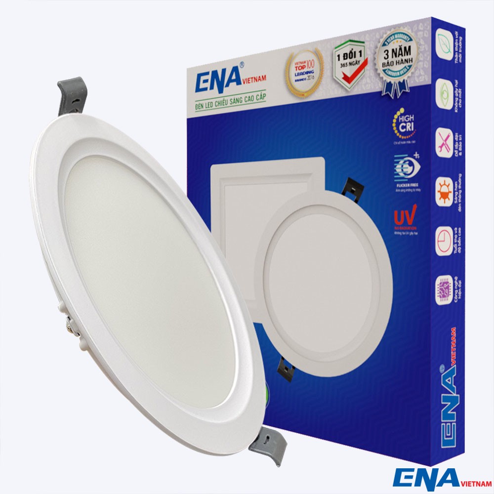 Đèn âm trần tròn Dimmer 12W Trắng, Vàng, Trung tính mẫu ATF