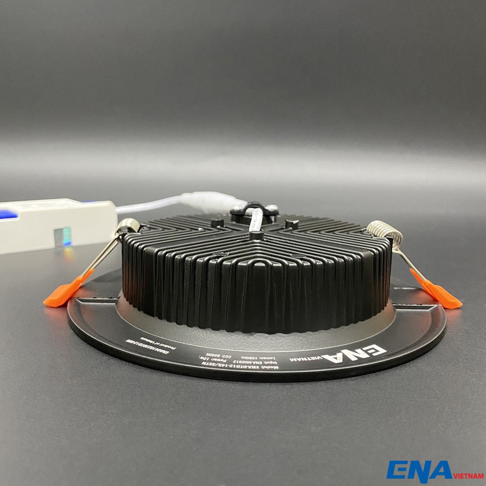 Đèn âm trần Downlight Dimmer 12W Trắng, Vàng, Trung tính mẫu DTD vỏ đen thumb