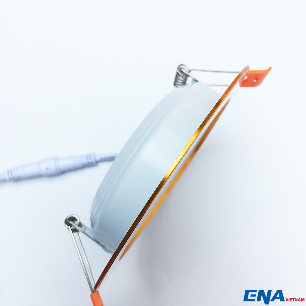 Đèn LED âm trần Downlight 12W mẫu DTF viền Vàng thumb