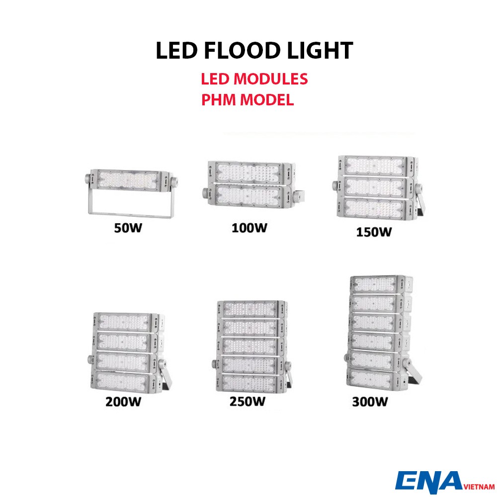 Đèn LED pha 250W mẫu PHM