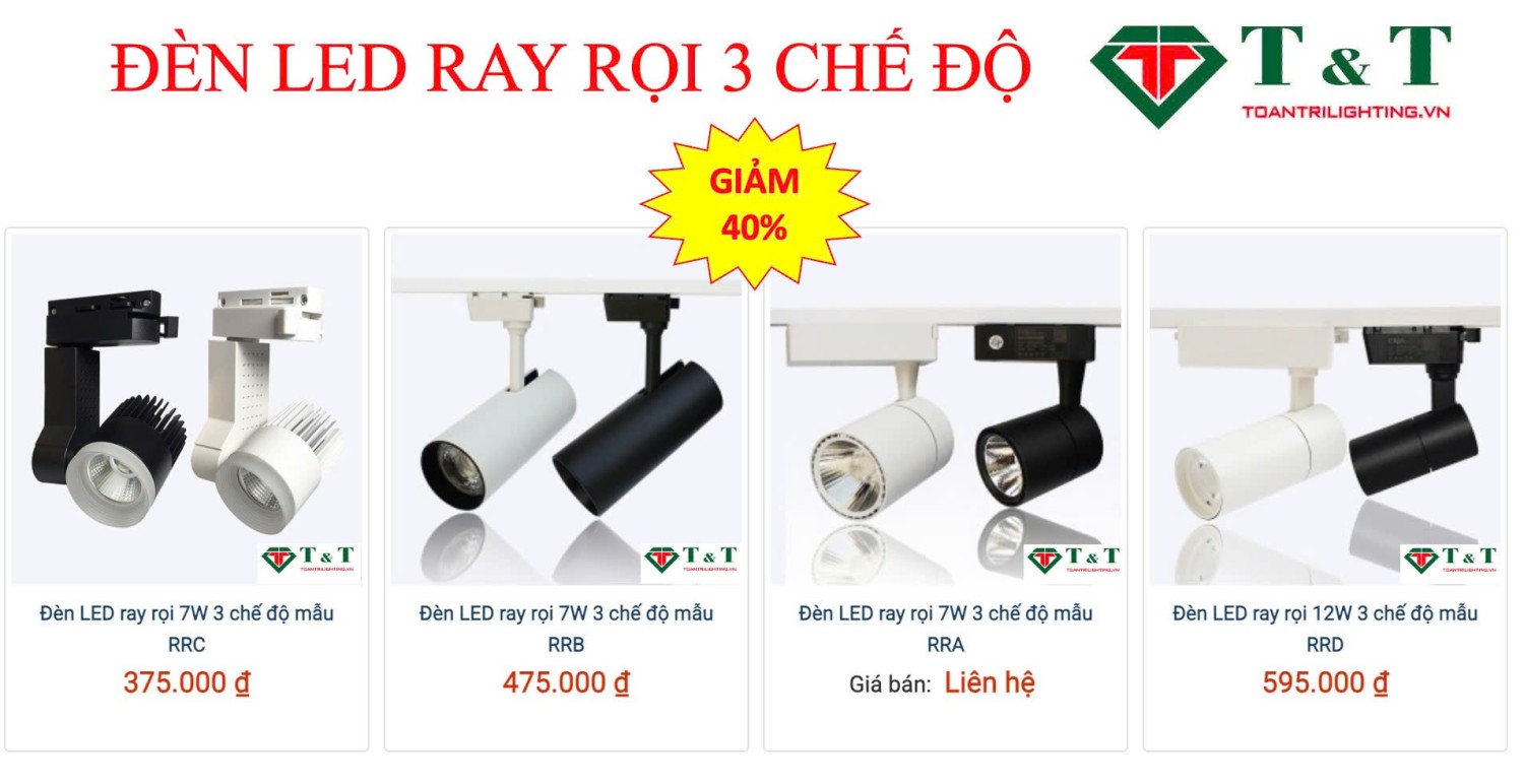 ĐÈN LED CÁC LOẠI SALE 45% MẪU NEW