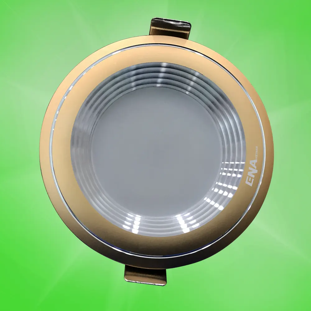 Đèn LED âm trần Downlight 5W 3 chế độ mẫu DTA vỏ Vàng
