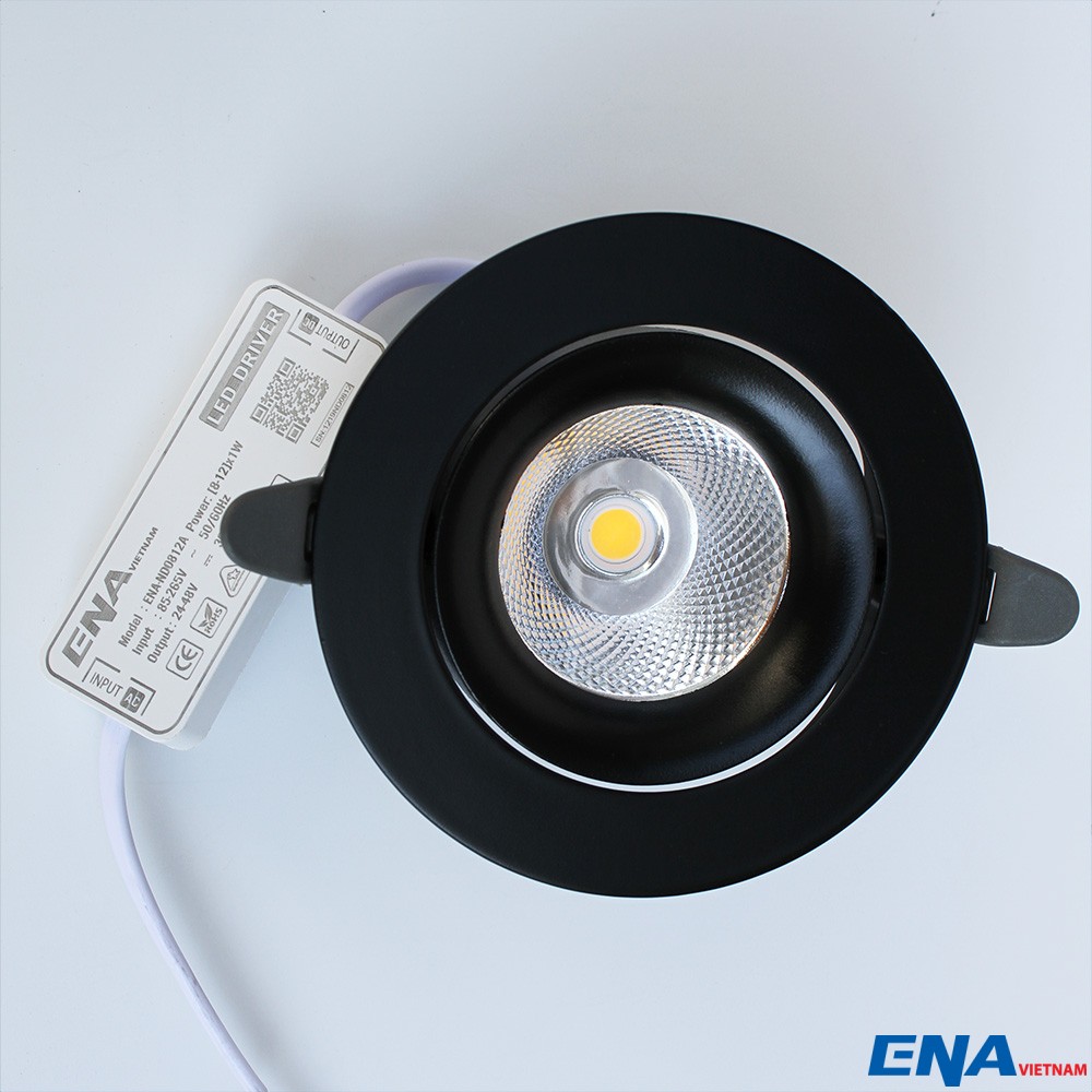 Đèn LED âm trần chỉnh hướng 7W 5000K mẫu DCE