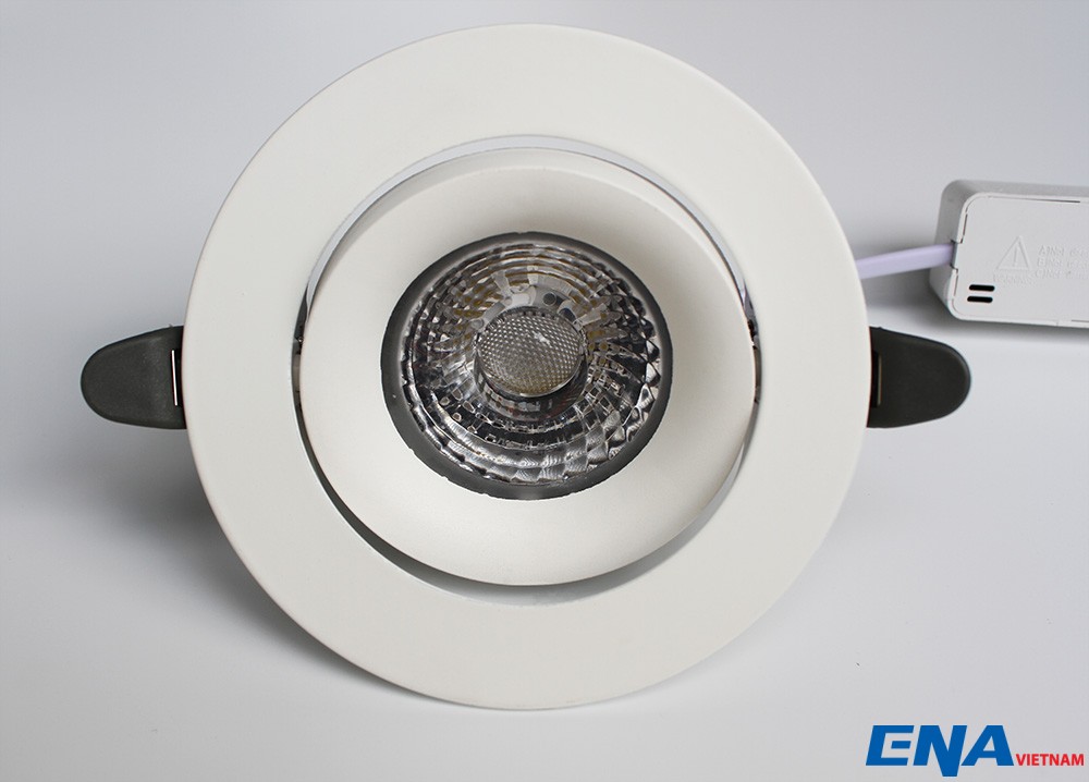 Đèn LED âm trần chỉnh hướng 7W 5000K mẫu DCE