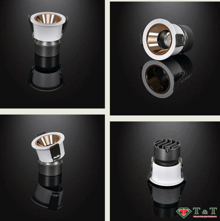 Đèn LED âm trần chỉnh hướng Dimmer 10W mẫu DCH