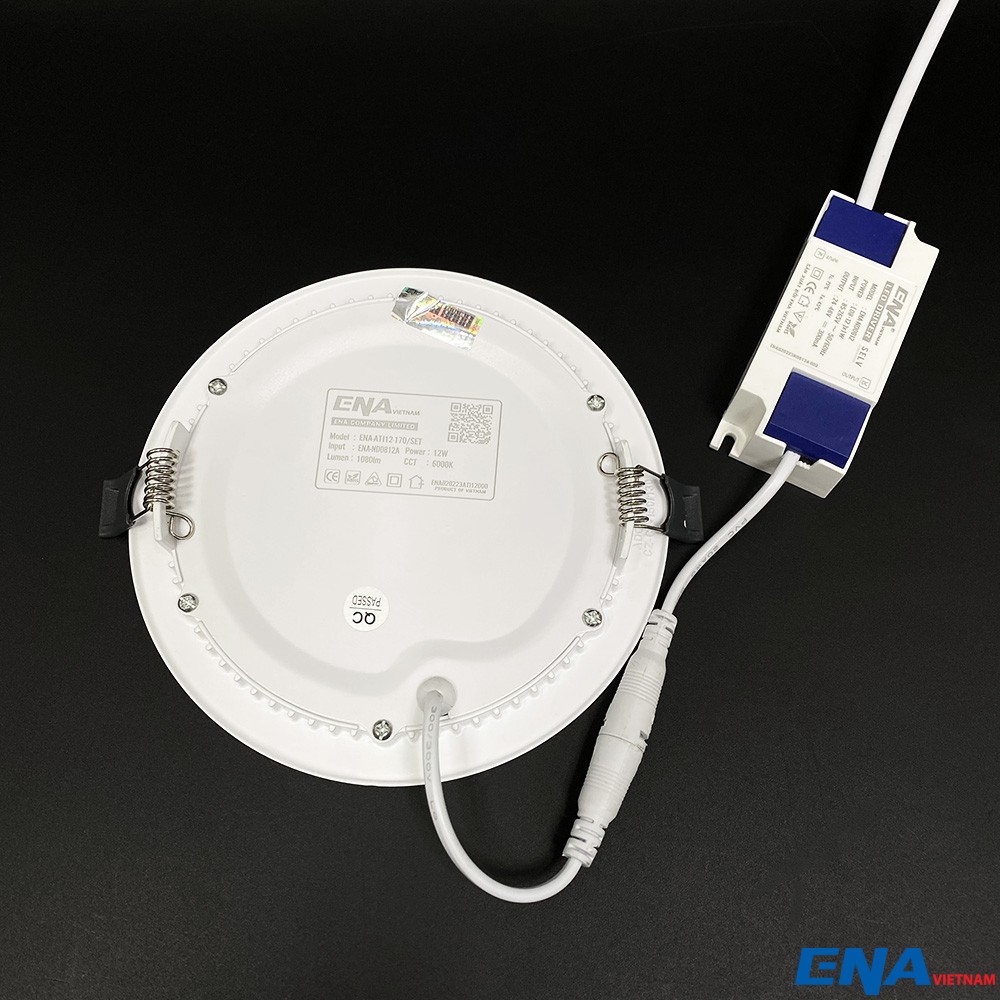 Đèn âm trần tròn Dimmer 12W phi135 Trắng, Vàng, Trung tính mẫu ATI