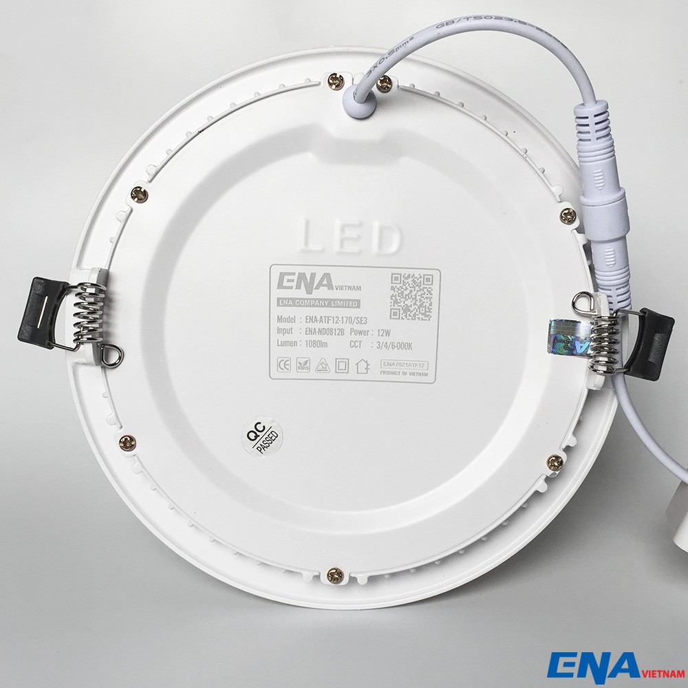 Đèn âm trần tròn Dimmer 12W Trắng, Vàng, Trung tính mẫu ATF