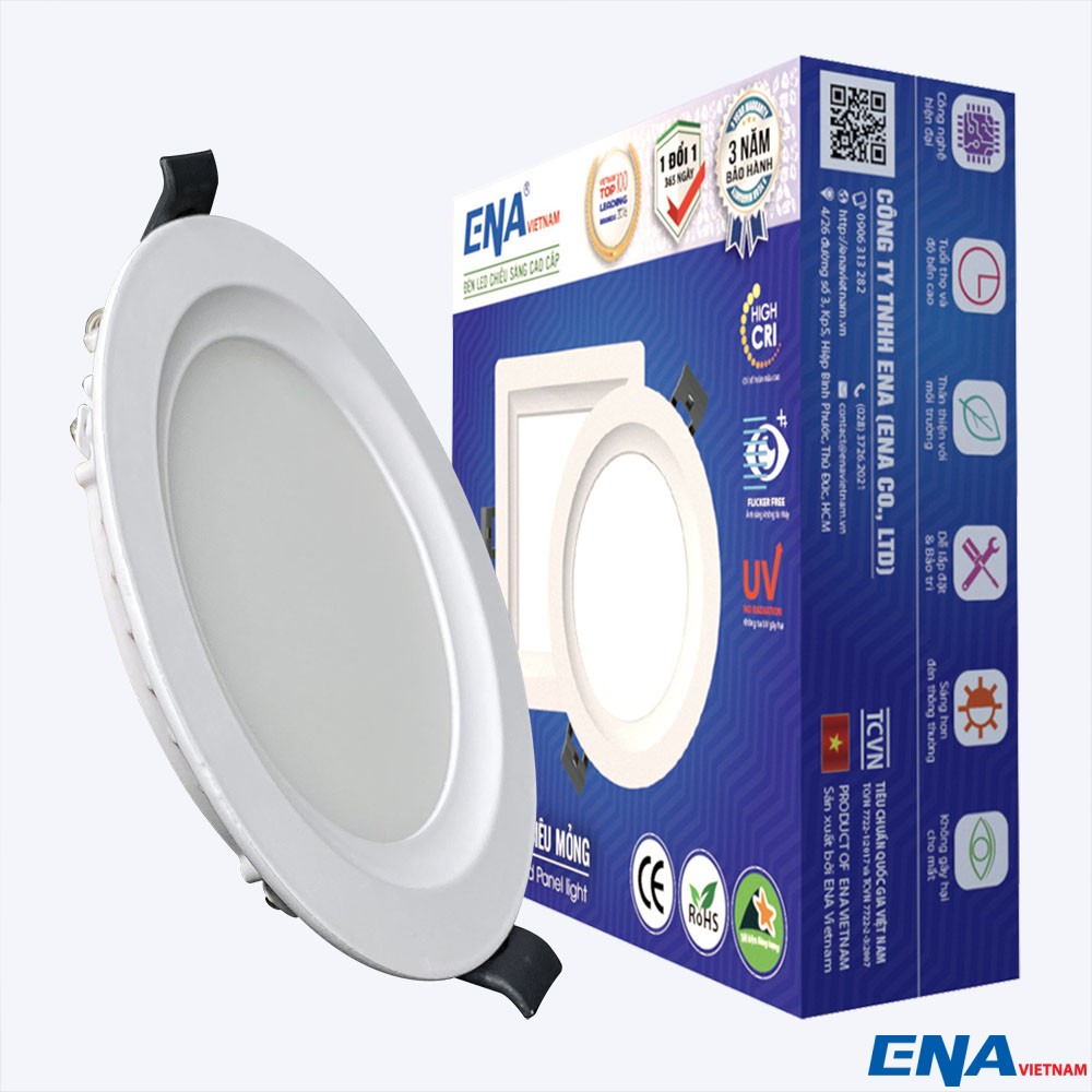 Đèn LED âm trần tròn 6W 5000K mẫu ATF