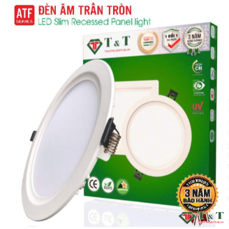 Đèn LED âm trần tròn 9W 5000K mẫu ATI