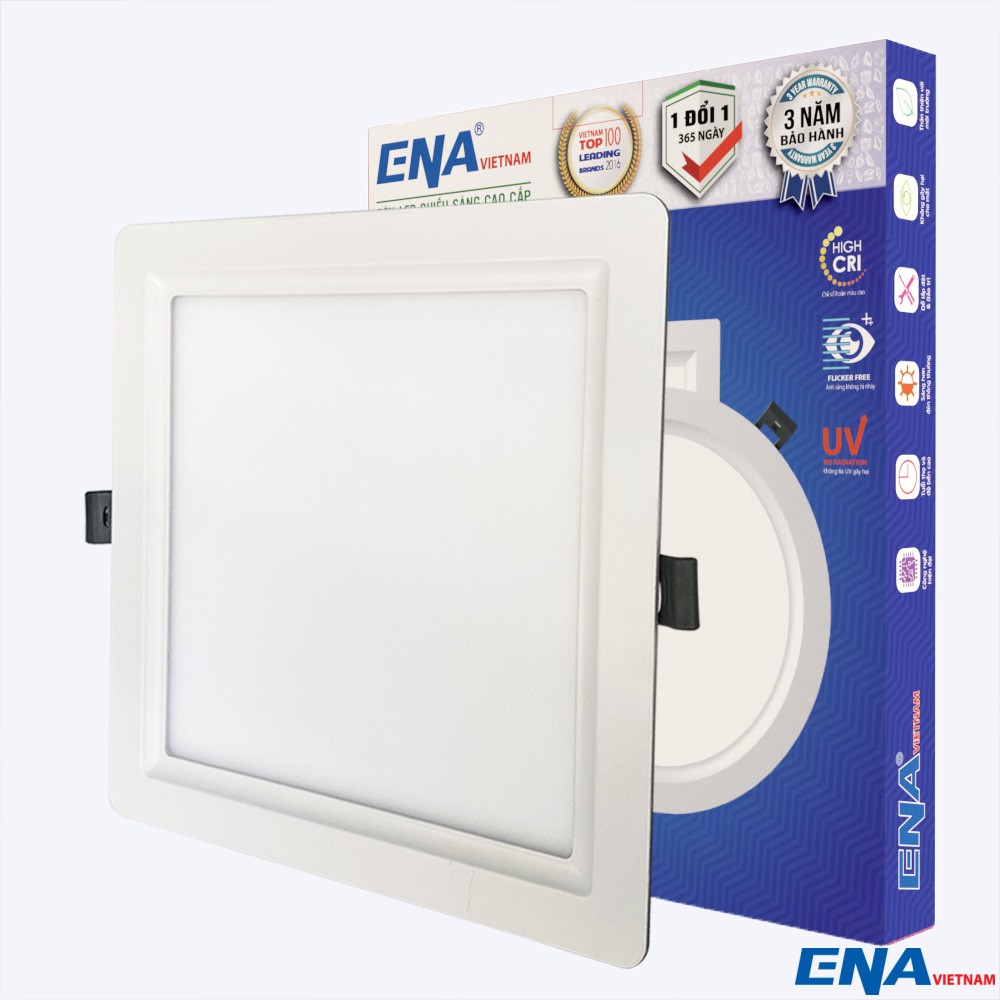 Đèn LED âm trần vuông 18W 3 chế độ mẫu AVF