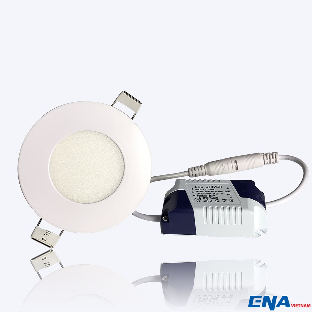 Đèn LED âm trần tròn 3W 3 chế độ mẫu ATP