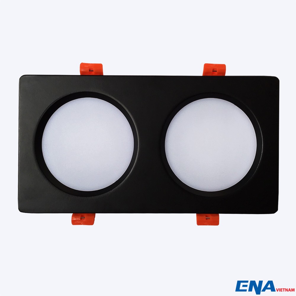 Đèn LED âm trần đôi 2x9W 3 chế độ mẫu DTD