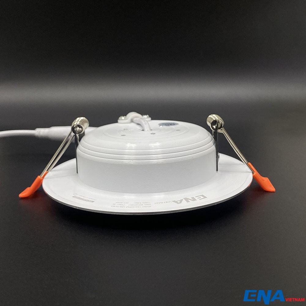 Đèn LED âm trần Downlight 9W phi90 3 chế độ mẫu DTF viền Bạc