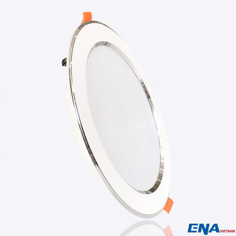 Đèn LED âm trần Downlight 24W mẫu DTF viền Bạc