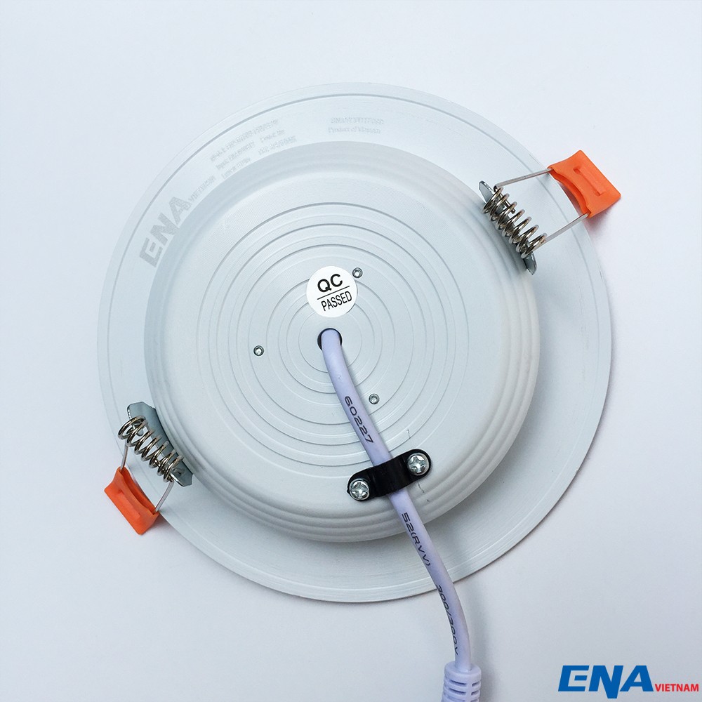 Đèn LED âm trần Downlight 15W mẫu DTF viền Vàng