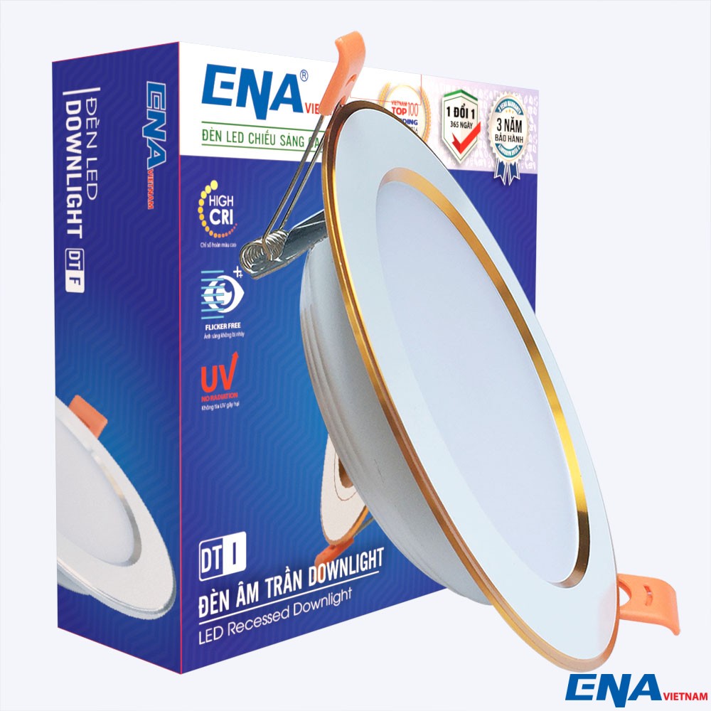 Đèn âm trần Downlight Dimmer 15W Trắng, Vàng, Trung tính DTF