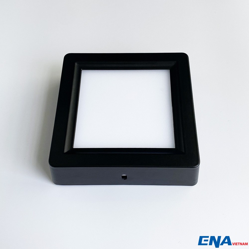 Đèn LED ốp trần vuông 6W Trắng, Vàng, Trung tính vỏ đen mẫu OVX